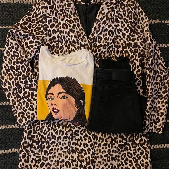 Leopard print spring coat H and M - Picture 4 of 4